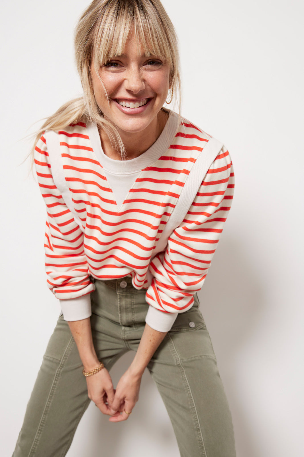 Amber Stripe Sweatshirt