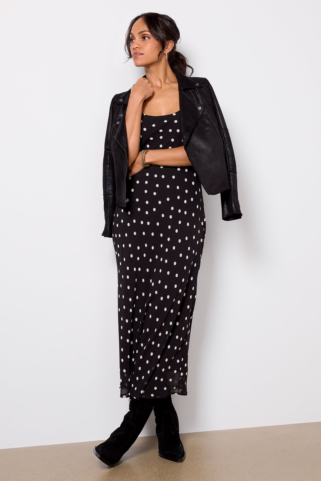 Cecily Polka Dot Slip Dress