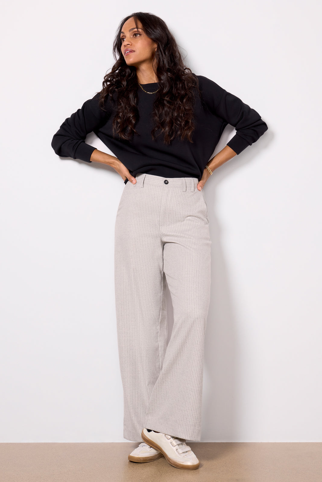 Evette Pinstripe Pant