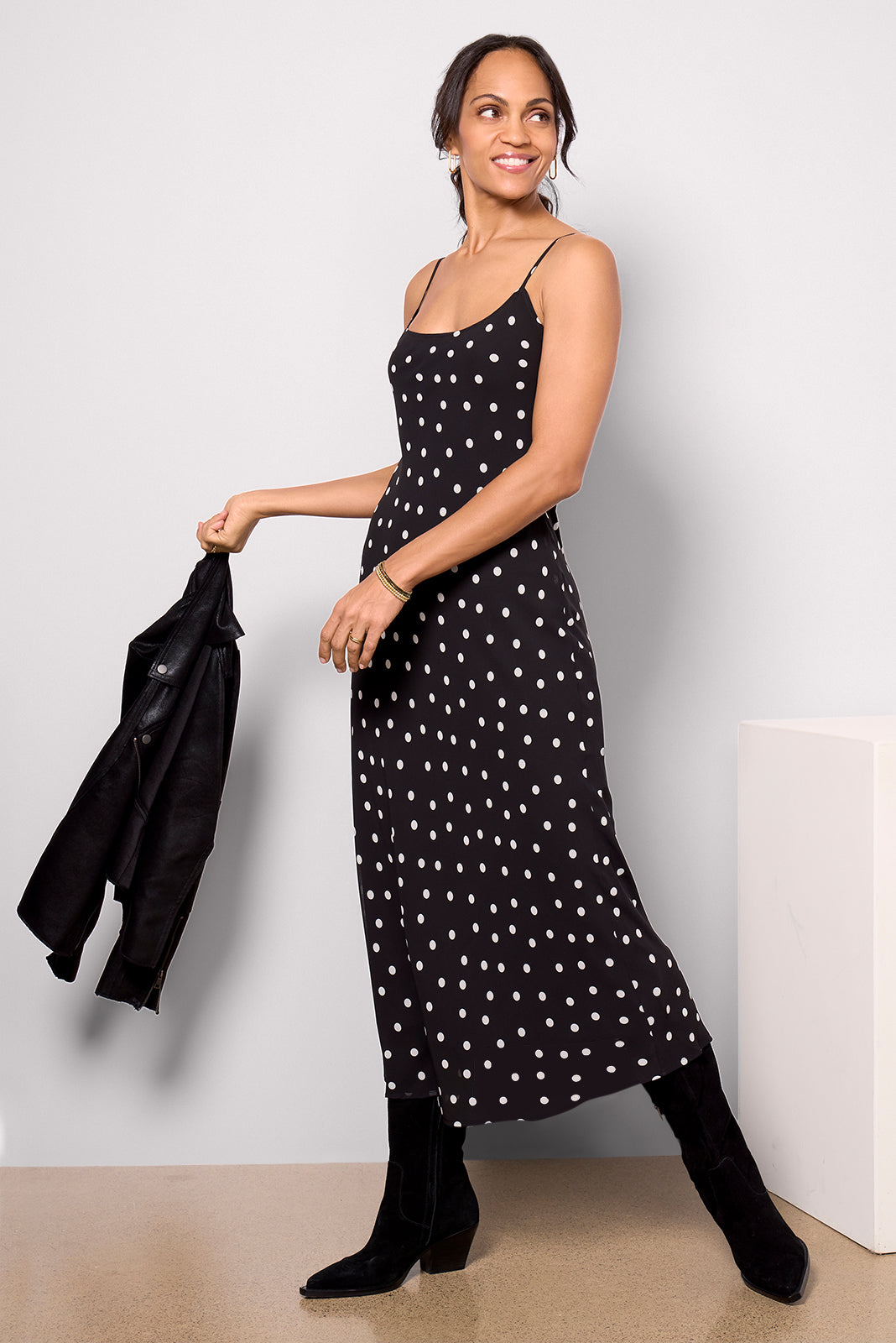 Cecily Polka Dot Slip Dress