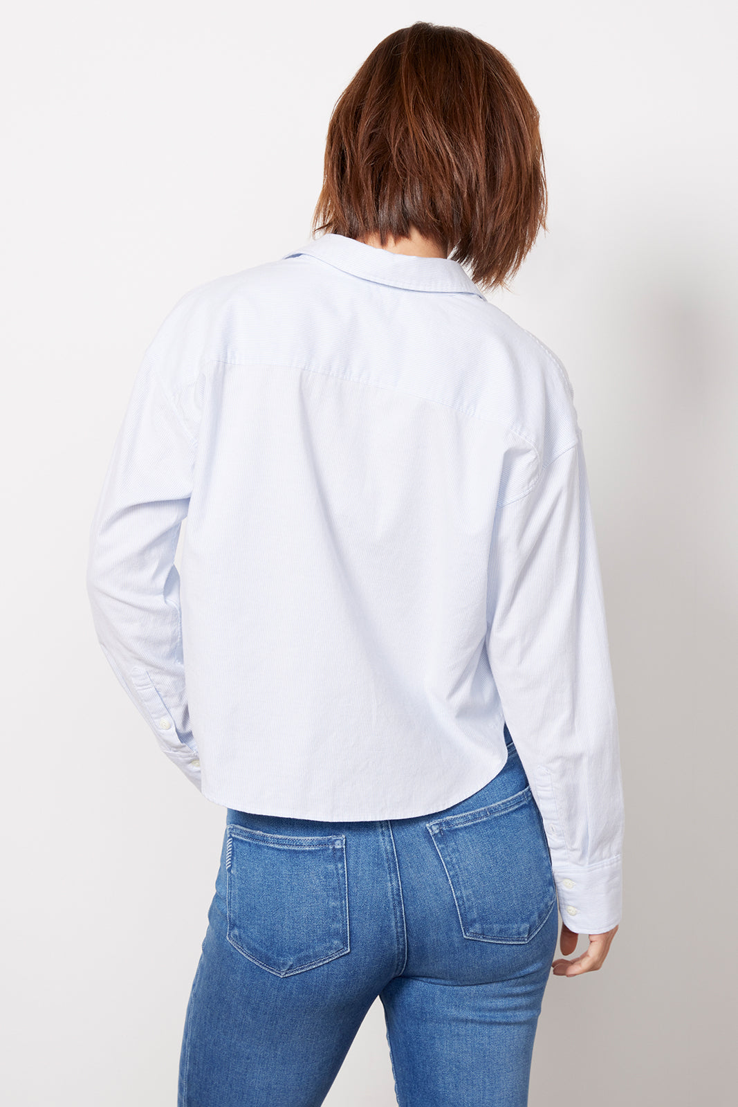 Stretch Oxford Crop Shirt